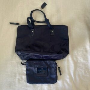 Coach fabric mini satchel